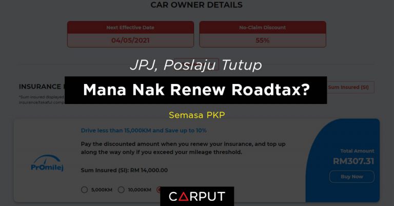 JPJ, Pejabat Pos Tutup  Mana Nak Renew Roadtax?  CARPUT