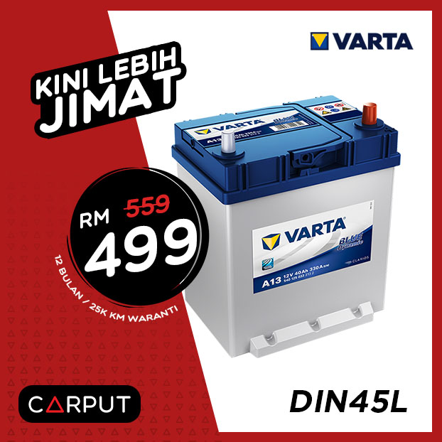 DIN45L Varta Blue Dynamic, Varta Battery