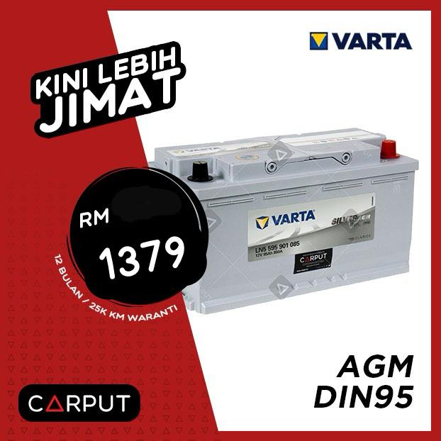 DIN95 AGM Varta Silver Dynamic, Varta AGM, Start-Stop