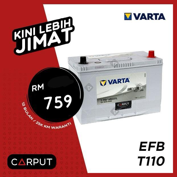 T110 EFB Varta Silver Dynamic, Varta, Start-Stop Battery