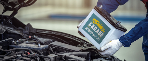 labeling stickers on car battery